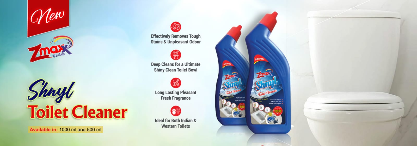 toilet cleaner banner